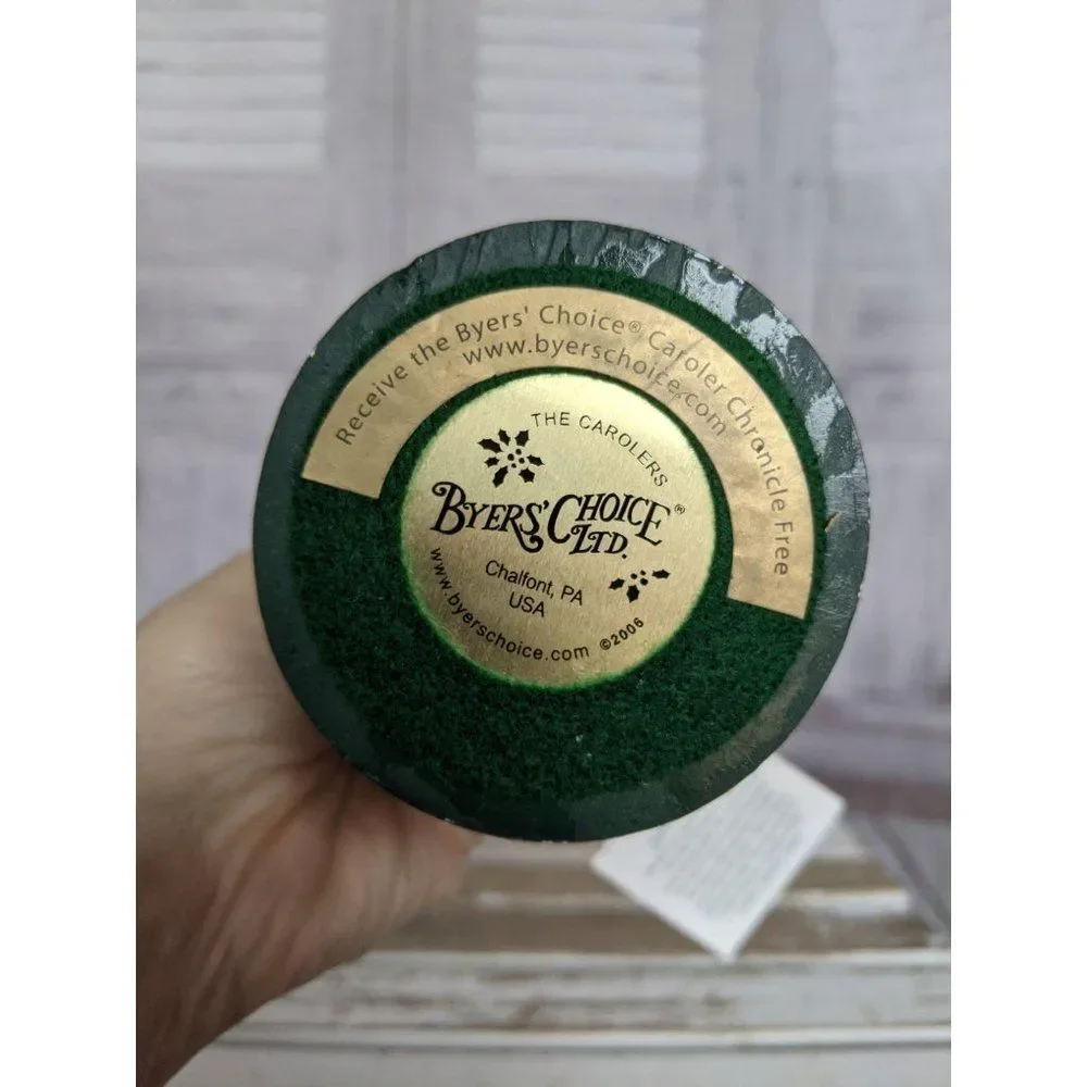 Byers choice snow globe Christmas traditions boy f‎